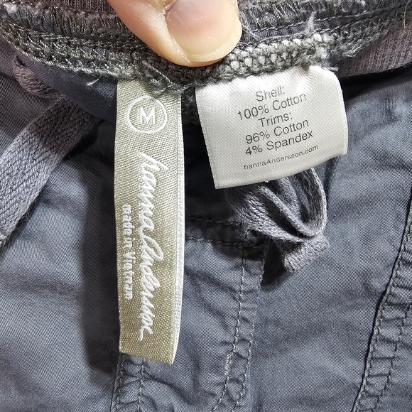 Hanna Andersson Women's Gray Cotton Joggers Athleisure Size Medium Pockets. - Picture 5 of 8